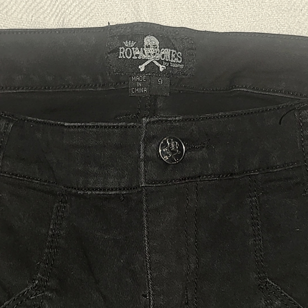 Black lace up jeans - Picture 4 of 4
